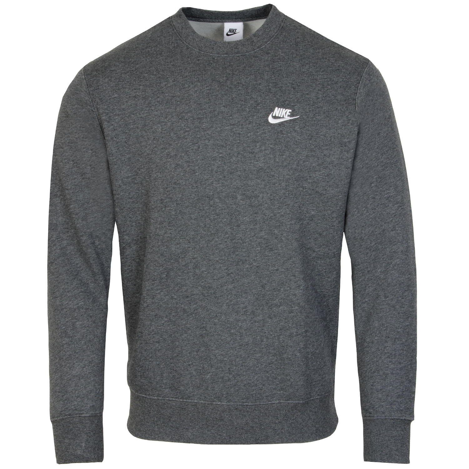 Nike Sportswear Club Fleece Crew Neck Golf Sweater Charcoal